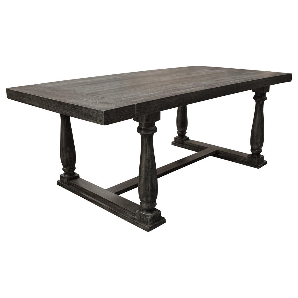Katrina Weathered Gray Rectangular Dining Table. Picture 1