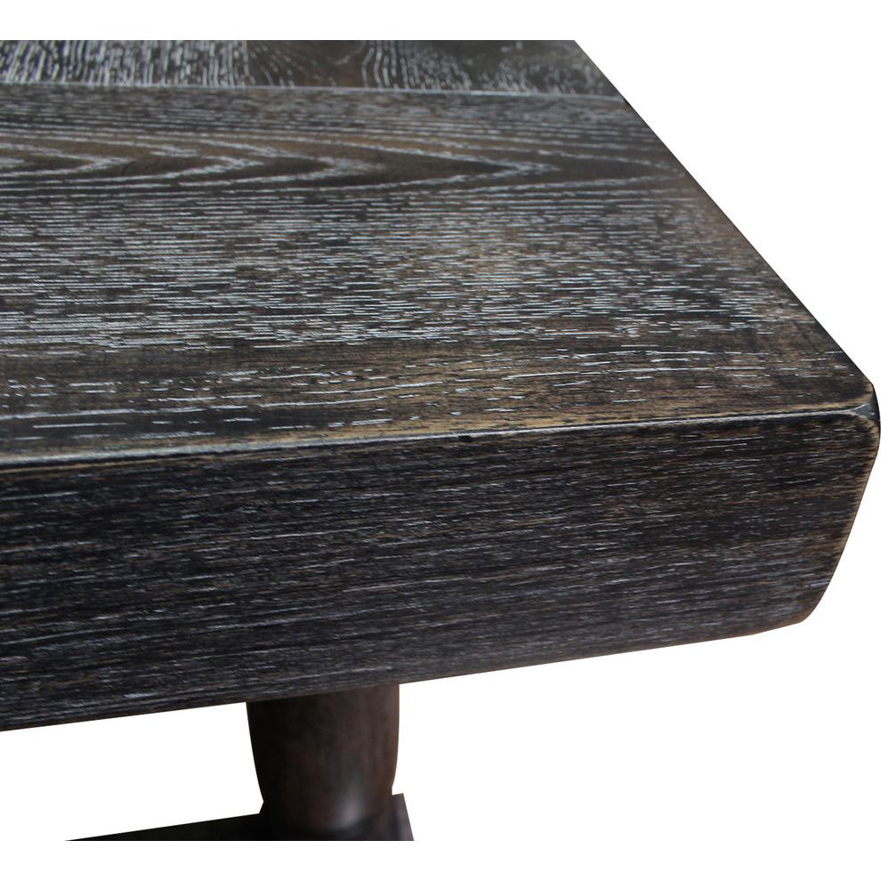 Katrina Weathered Gray Rectangular Dining Table. Picture 2