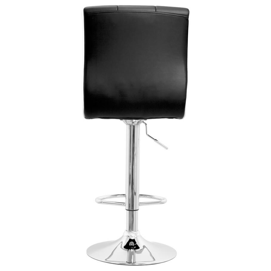 Best Master Swivel Bar Stool With Crystal and Tufted Look in Black (Set of 2). Picture 3