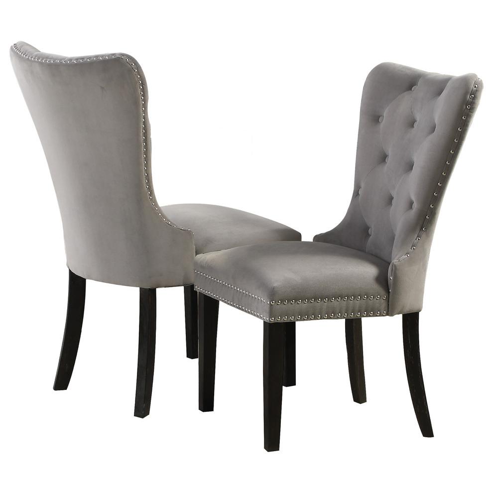 Henrick Upholstered Fabric Dining Set Chairs, Set of 2. The main picture.