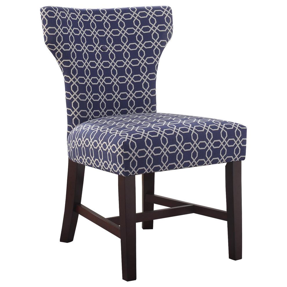 Upholstered Fabric Accent Chair. The main picture.