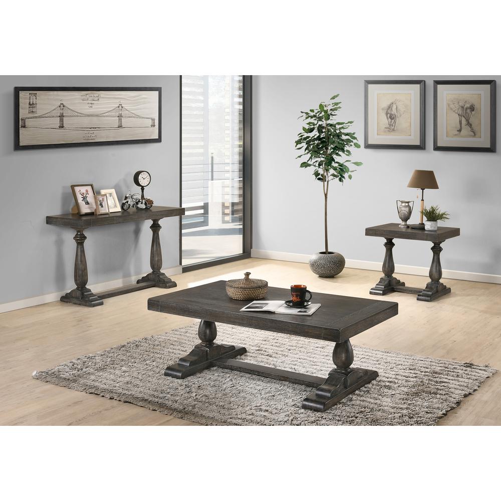 Best Master Furniture Amy 52" Transitional Wood Coffee Table in Dove Gray. Picture 3