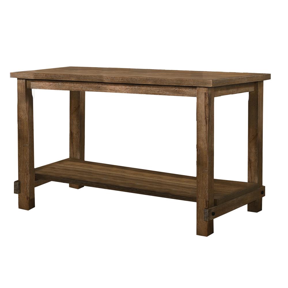 Best Master Furniture Janet 60" Wood Counter Height Dining Table in Driftwood. Picture 1