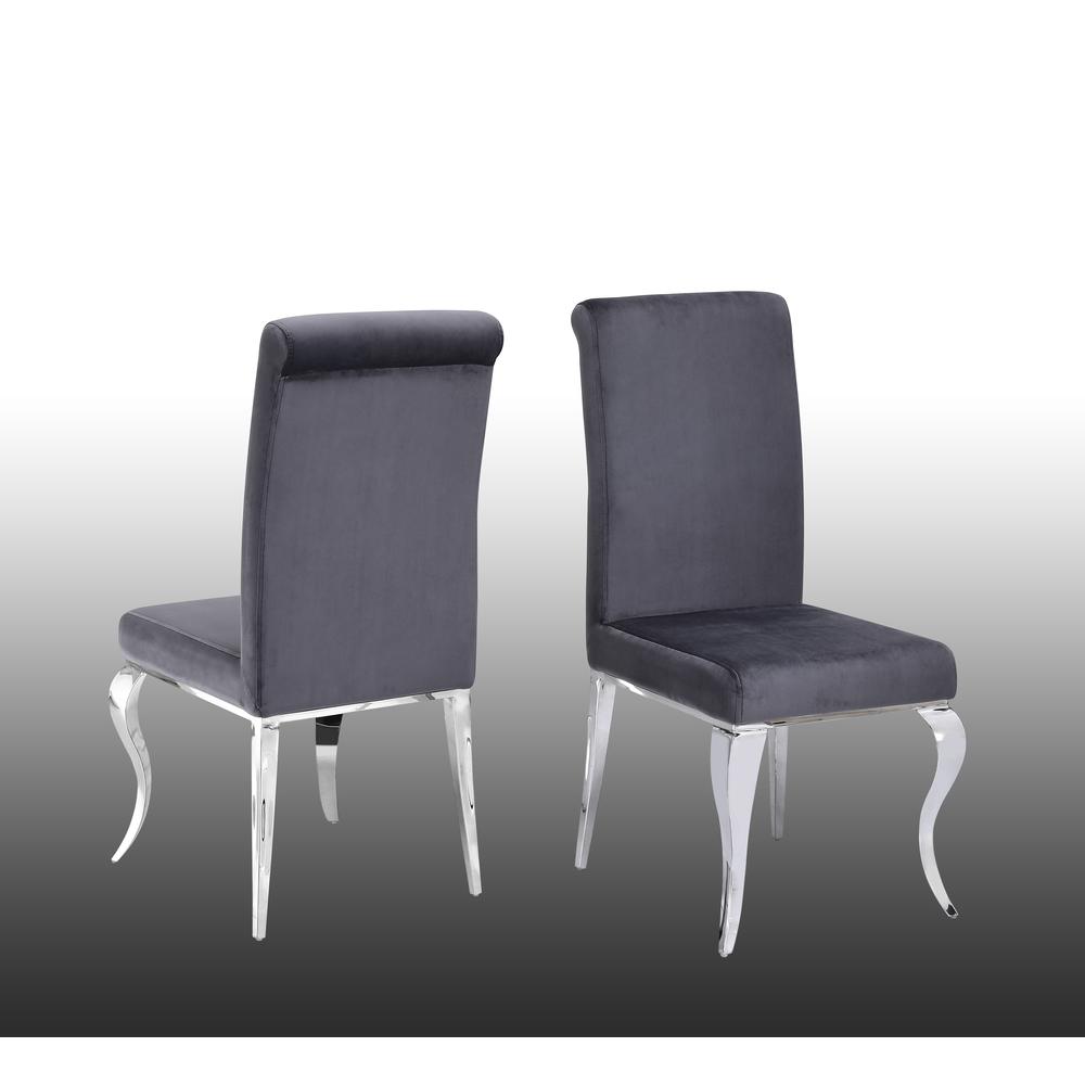 Tristan Modern Gray Dining Chair, Set of 2. The main picture.