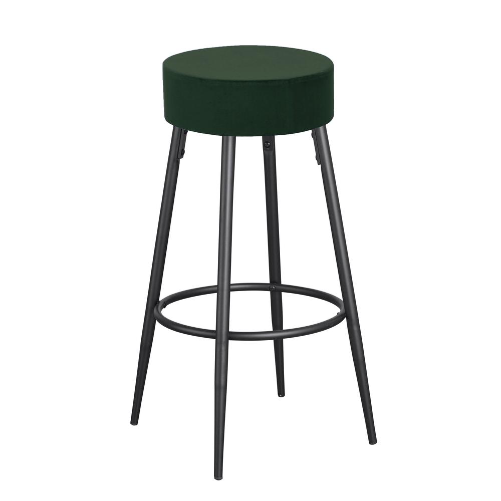 Wyoming Green Velvet Bar stools, Set of 2. Picture 1
