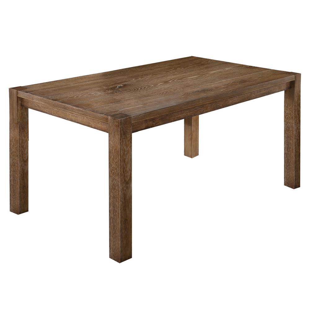 Best Master Furniture Janet 60" Transitional Wood Dining Table in Driftwood. Picture 1
