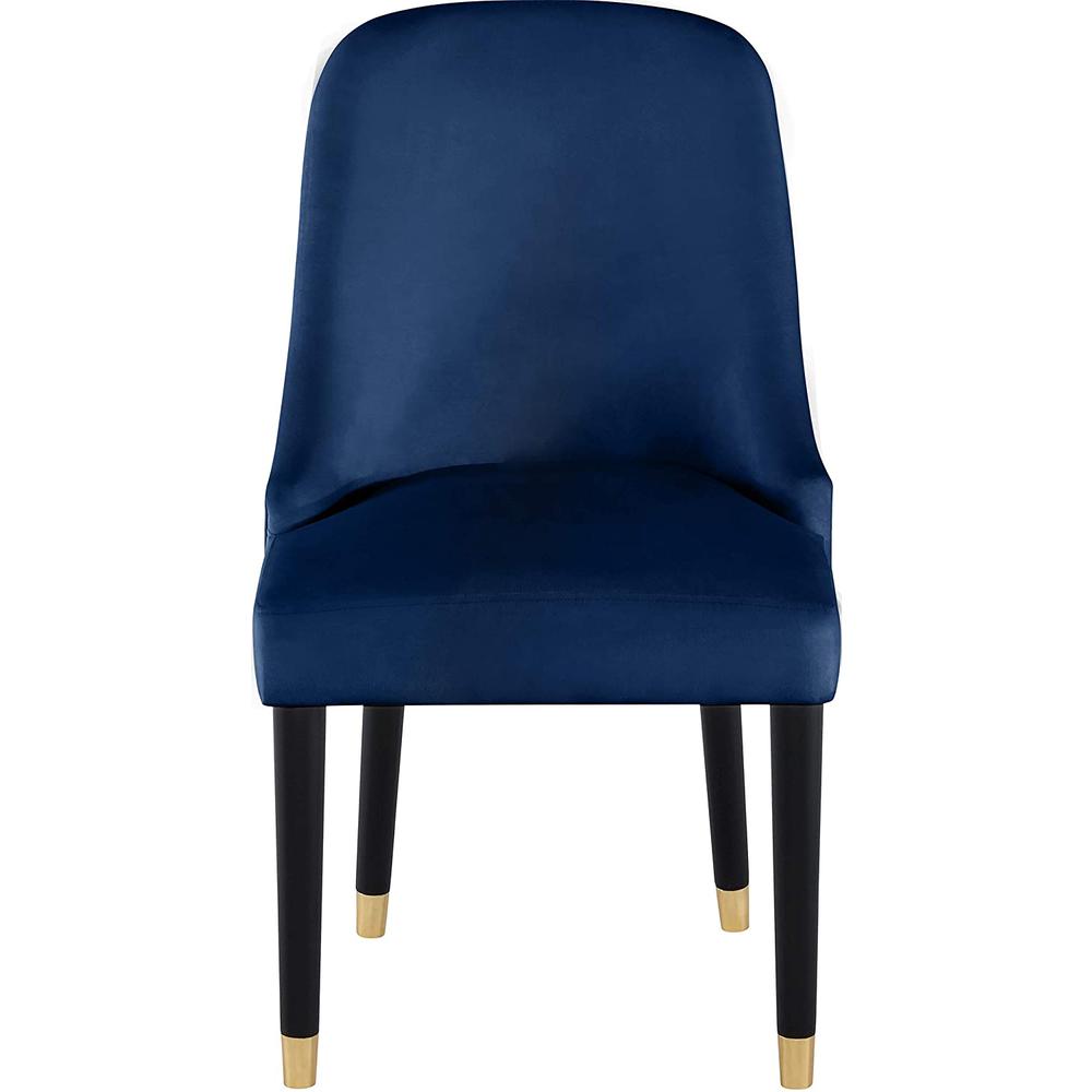Best Master Serenity Velvet Navy Side Chairs (Set of 2). Picture 3