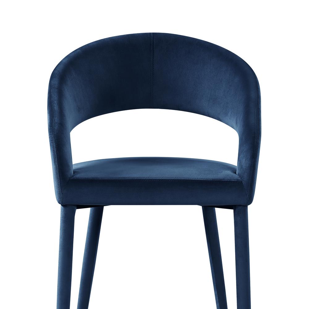 Jacques Velvet Navy Dining Chairs (Set of 2). Picture 2
