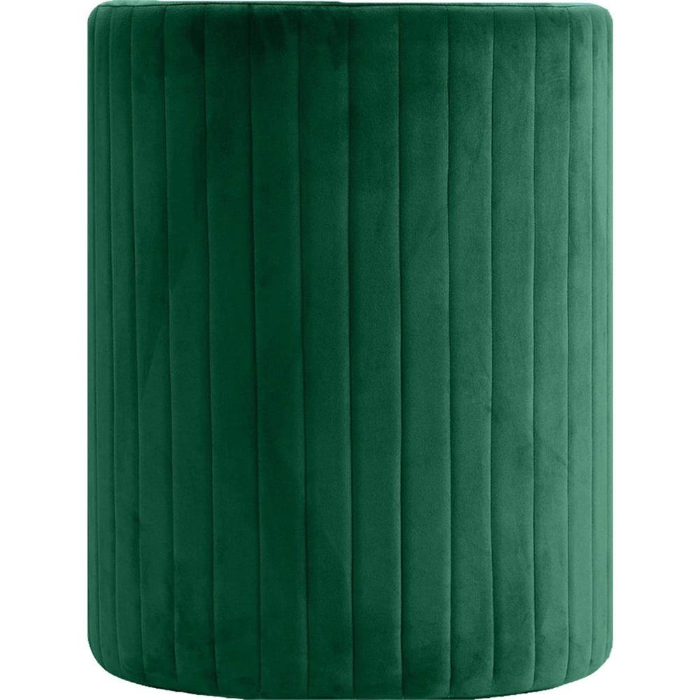 Best Master Seager Green Velvet Round Arm Chair with Ottoman. Picture 3