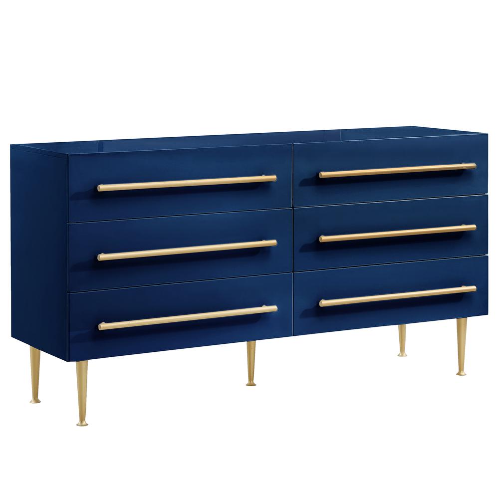 Bellanova Navy Dresser with Gold Accents. Picture 1