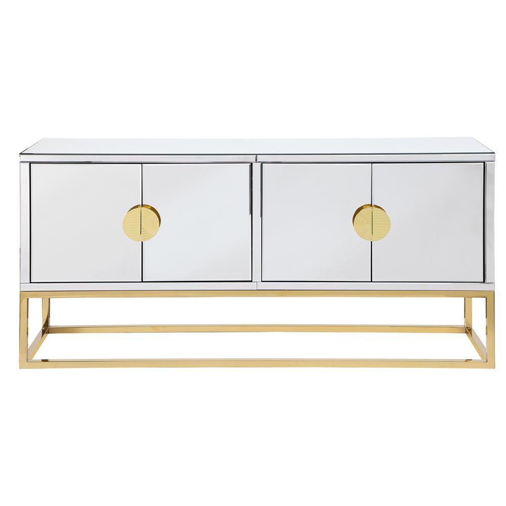 Tadala 64" Mirrored with Gold Leg Sideboard. Picture 3