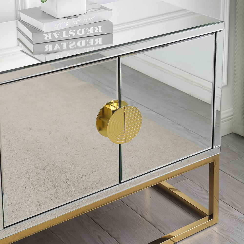 Tadala 64" Mirrored with Gold Leg Sideboard. Picture 6