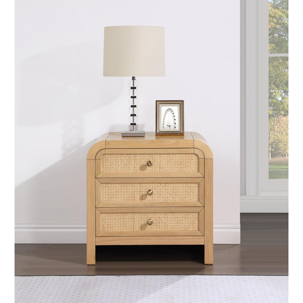 Baee Rattan Natural Nightstand. Picture 8