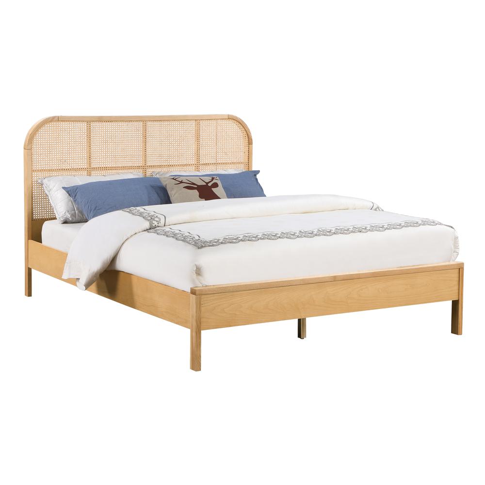 Baee Rattan Natural California King Bed. Picture 1