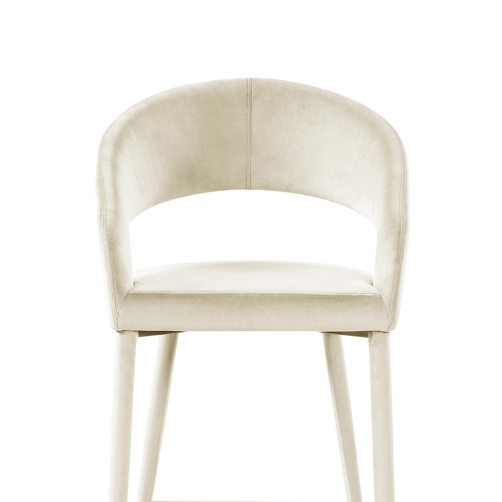 Jacques Velvet Cream Dining Chairs (Set of 2). Picture 2
