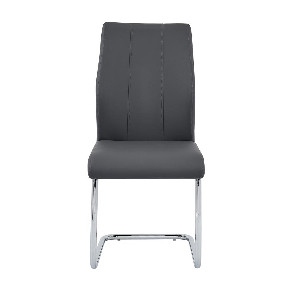 Gudmund 2-piece Modern Dining Chairs in Gray. Picture 3
