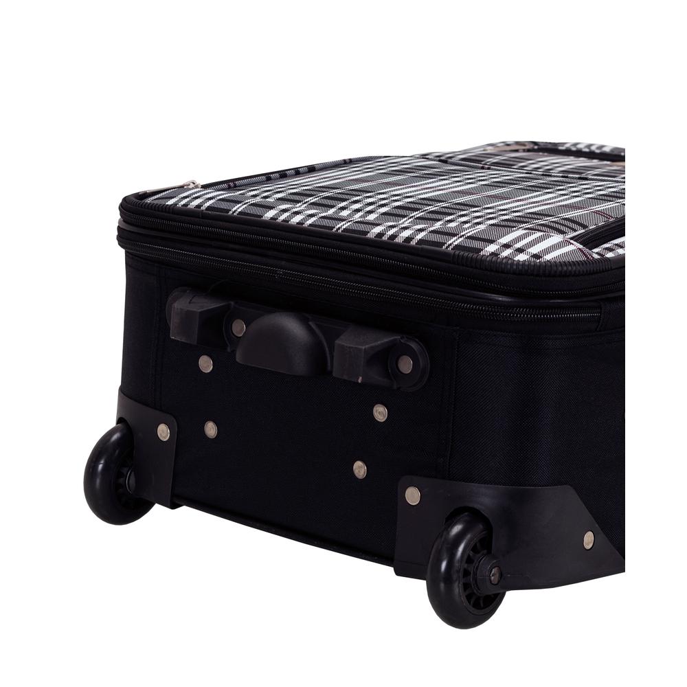 2 Pc Black Luggage Set, Black. Picture 5