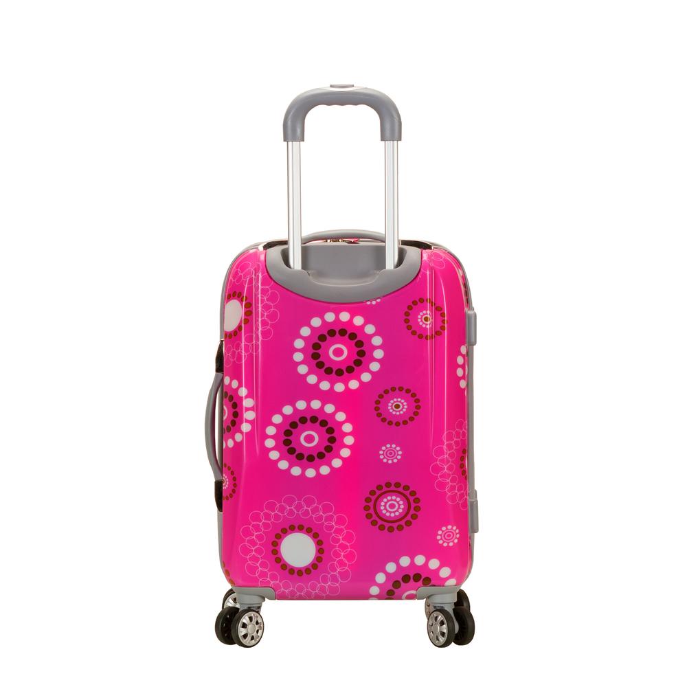3Pc Vision Polycarbonate/Abs Luggage Set, Pink. Picture 3
