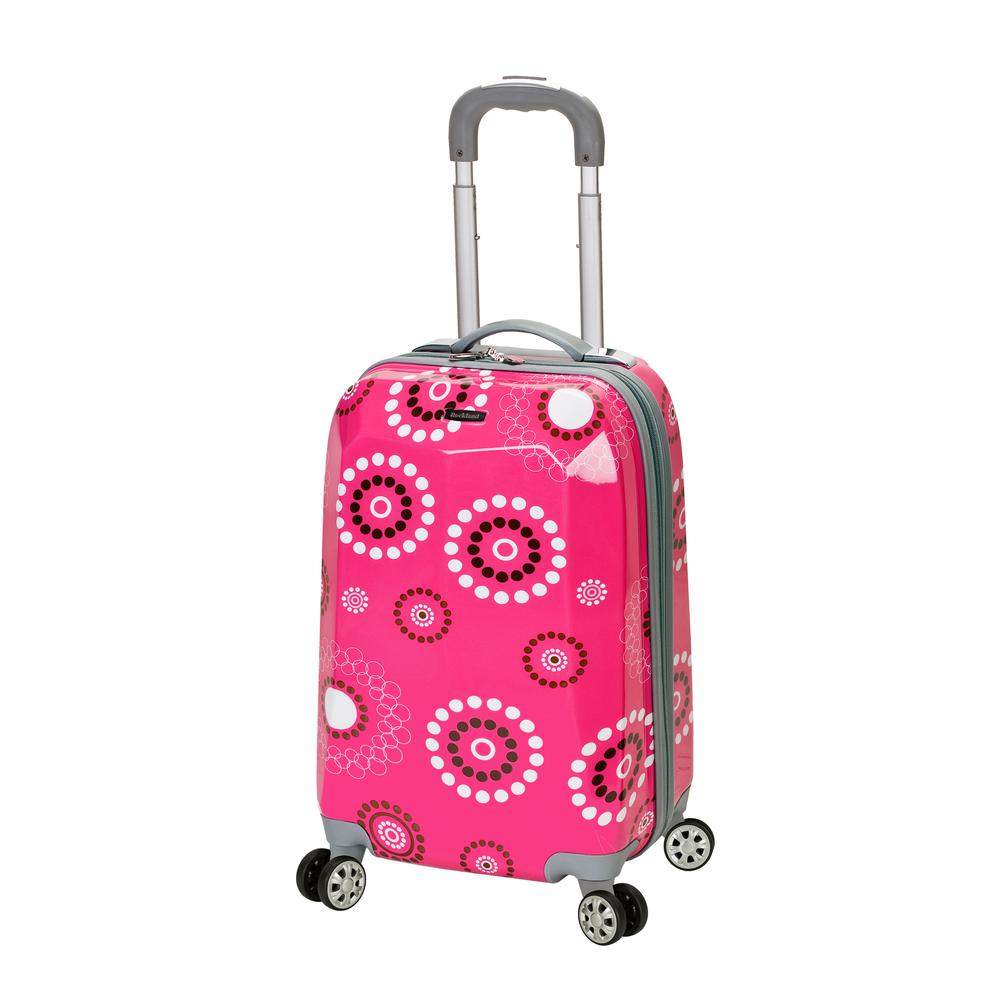 3Pc Vision Polycarbonate/Abs Luggage Set, Pink. Picture 2