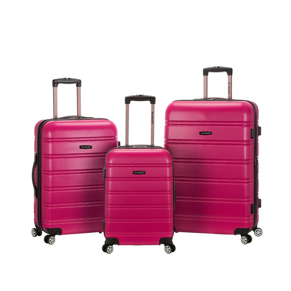 Inusa Resilience 3-Piece Hardside Spinner Luggage Set in Sand