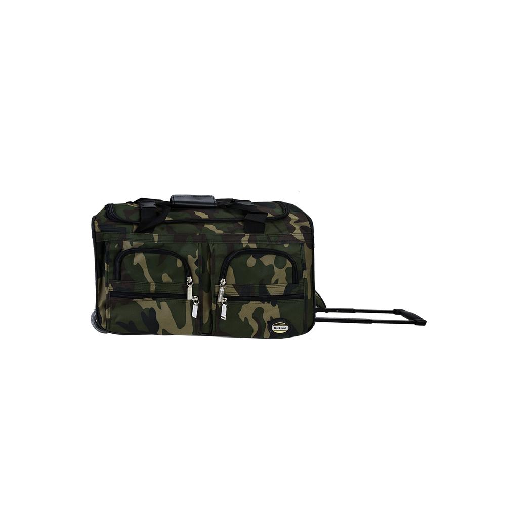 22" Rolling Duffle Bag, Camoflage. Picture 1