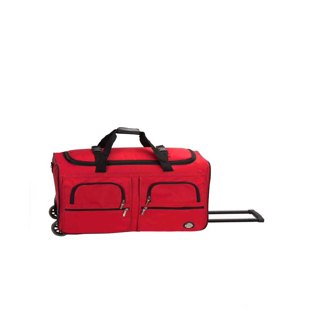30" Rolling Duffle , Red. Picture 1