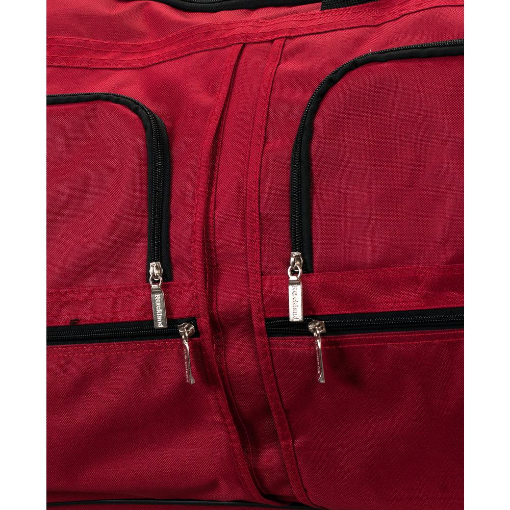 30" Rolling Duffle , Red. Picture 4