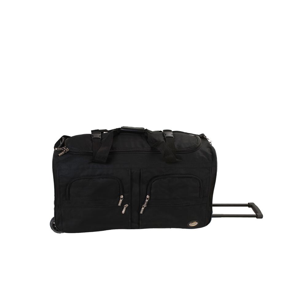 36" ROLLING DUFFLE, BLACK. Picture 1