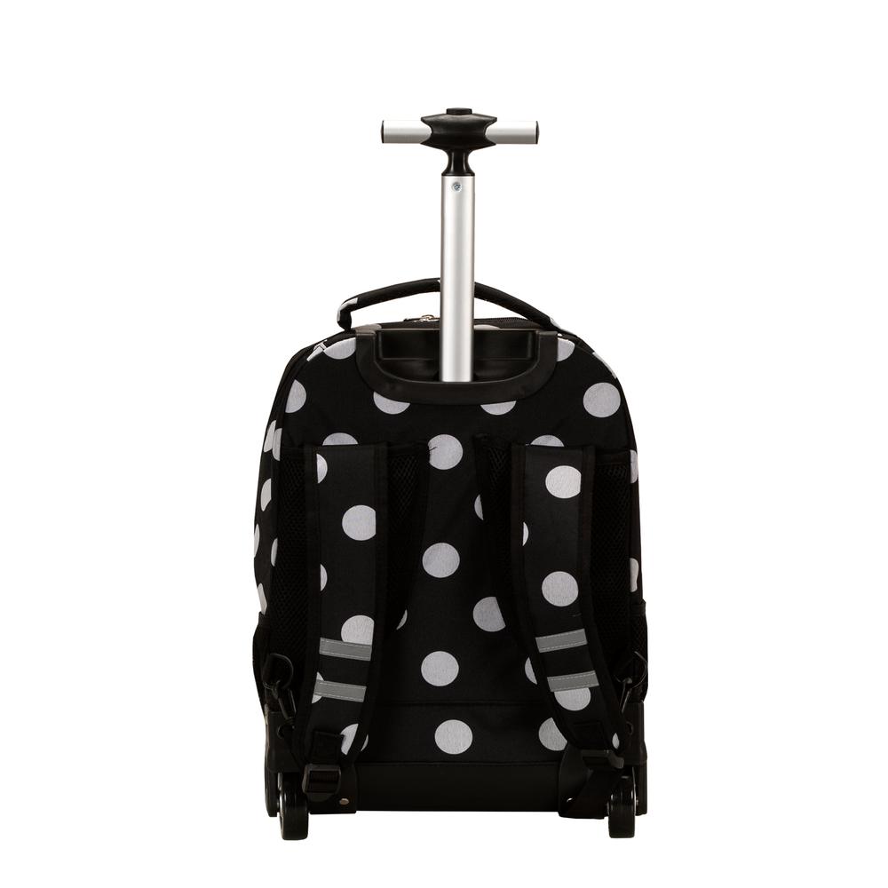 19" Rolling Backpack, Blackdot. Picture 3
