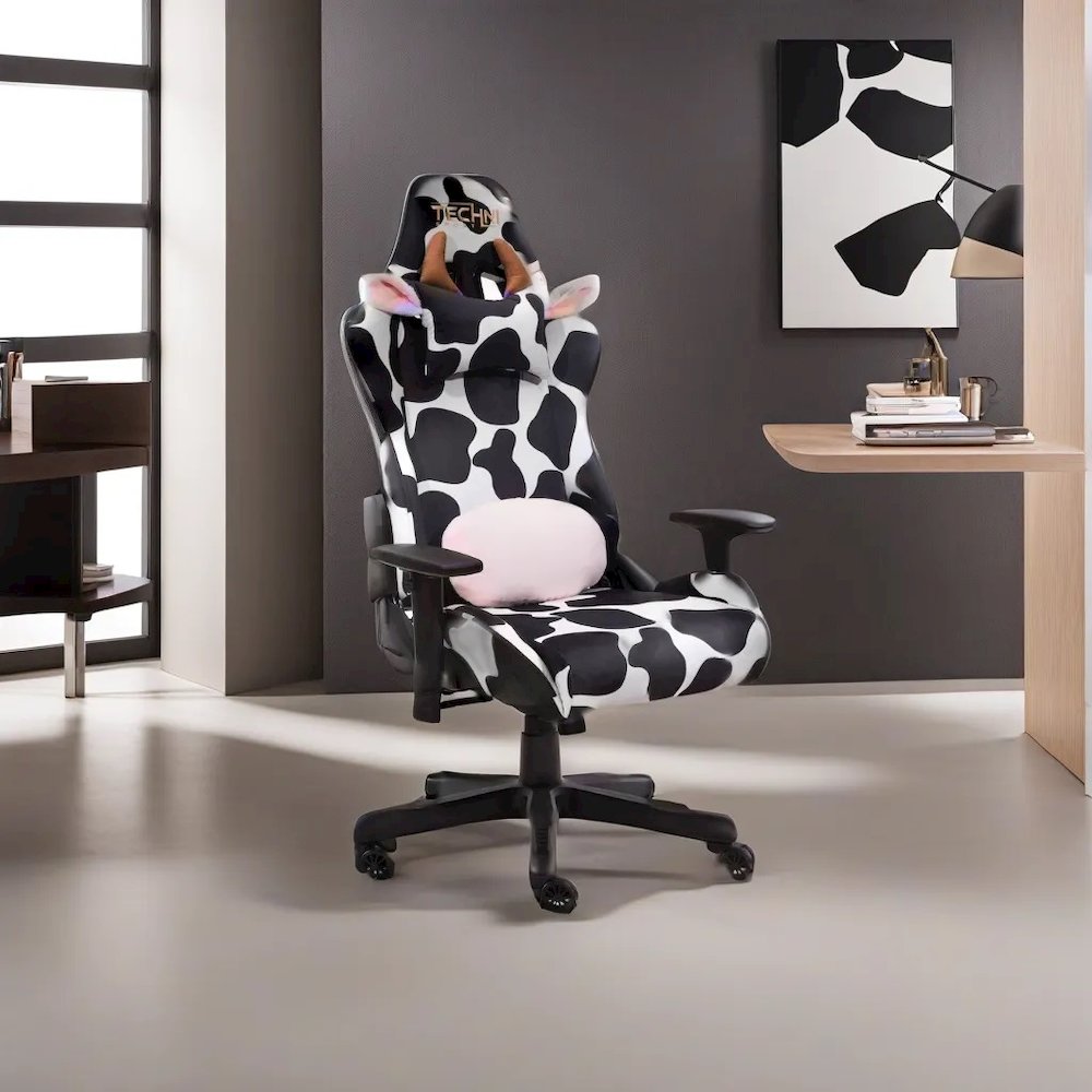 Cowhide Comfort Gaming Chair, Belen Kox. Picture 1