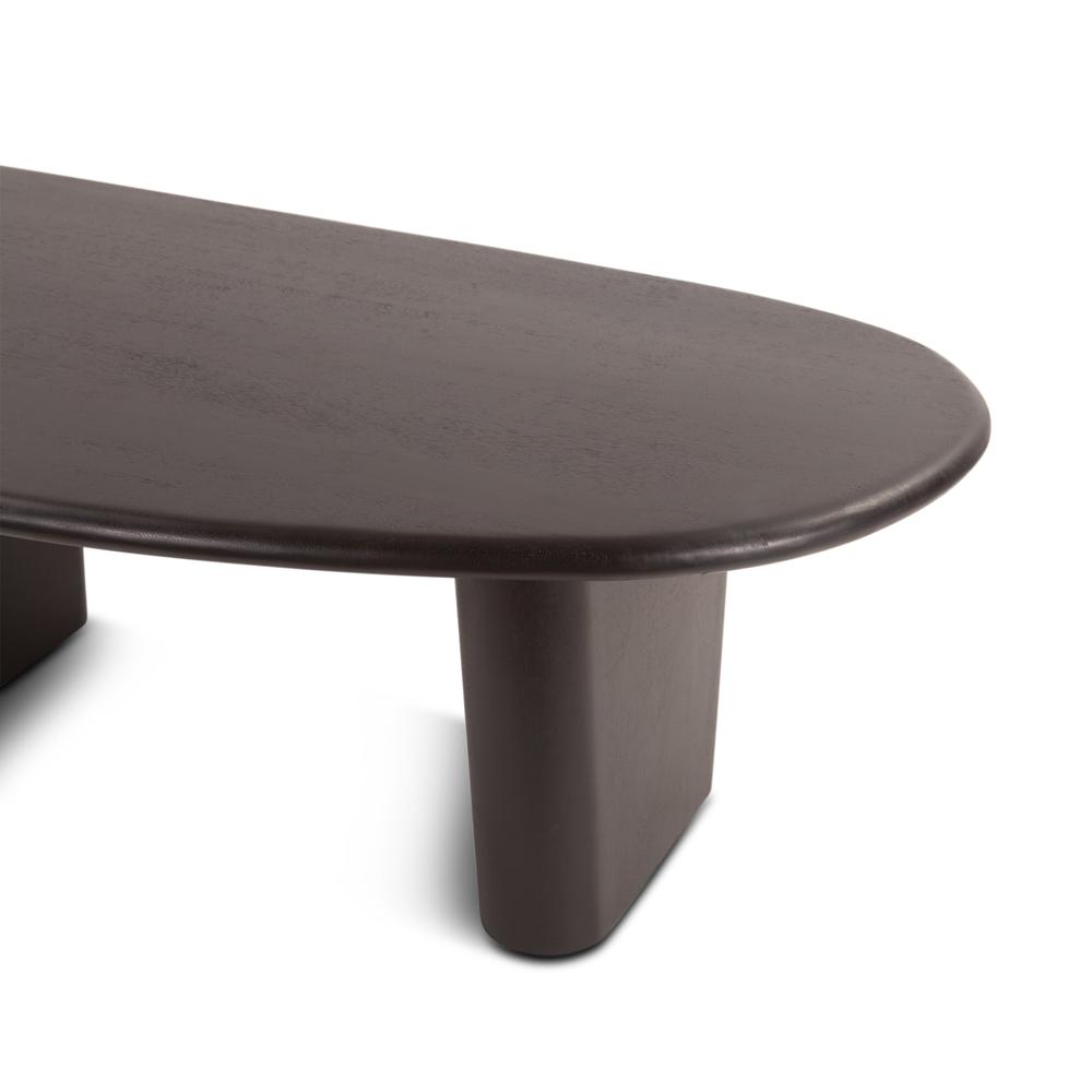 Oslo 54" Coffee Table in Black Mango Wood. Picture 3