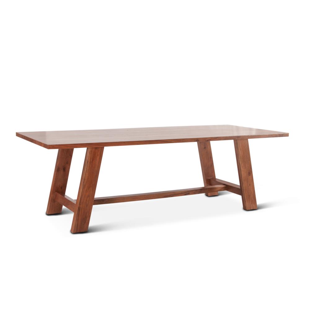 Stavanger 94" Dining Table in Cinnamon Brown Finish. Picture 12