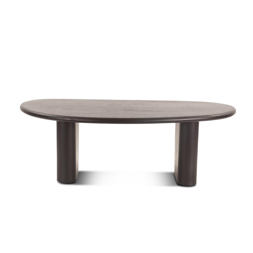 Oslo 54" Coffee Table in Black Mango Wood. Picture 7