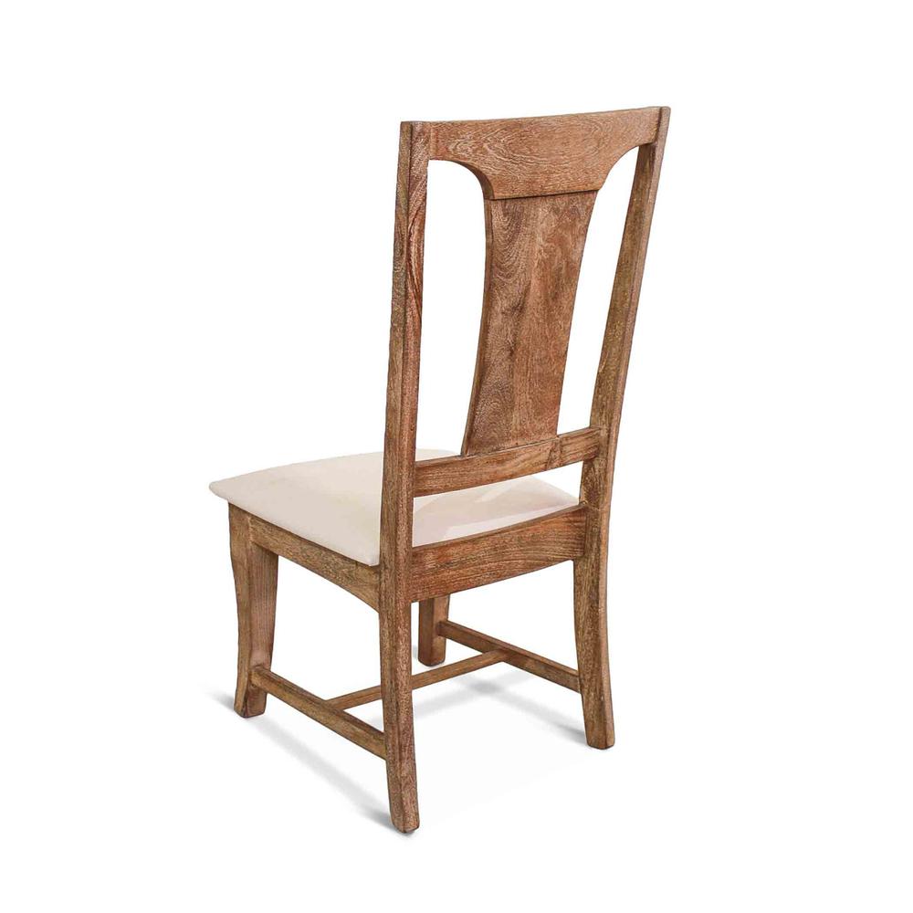 Pengrove Mango Wood Upholstered Dining Chairs, Set of 2. Picture 2