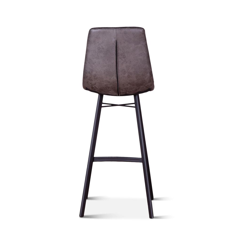 Hudson Mid Century Retro Bar Chair in Charcoal, 2pc. Picture 2