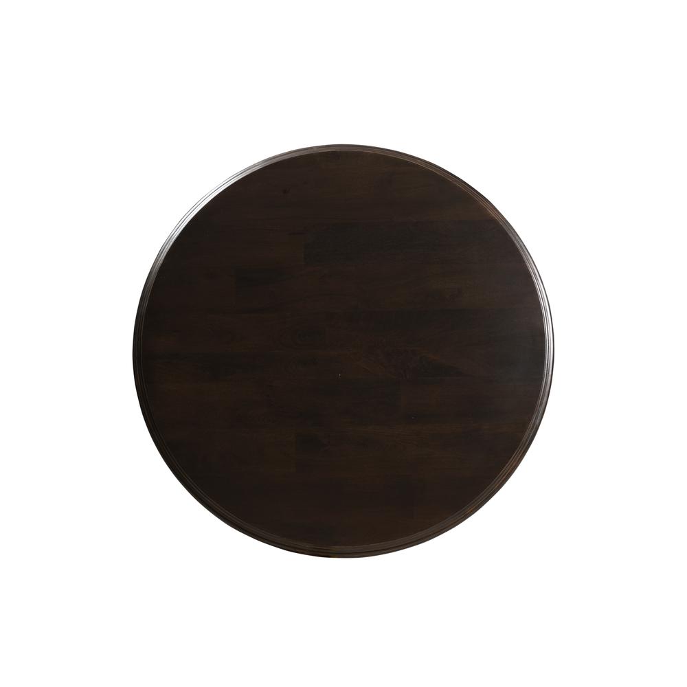 Toulon 60In Vintage Brown Round Dining Table. Picture 8