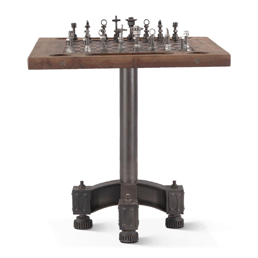 Rustic Revival Chess Table. Picture 3