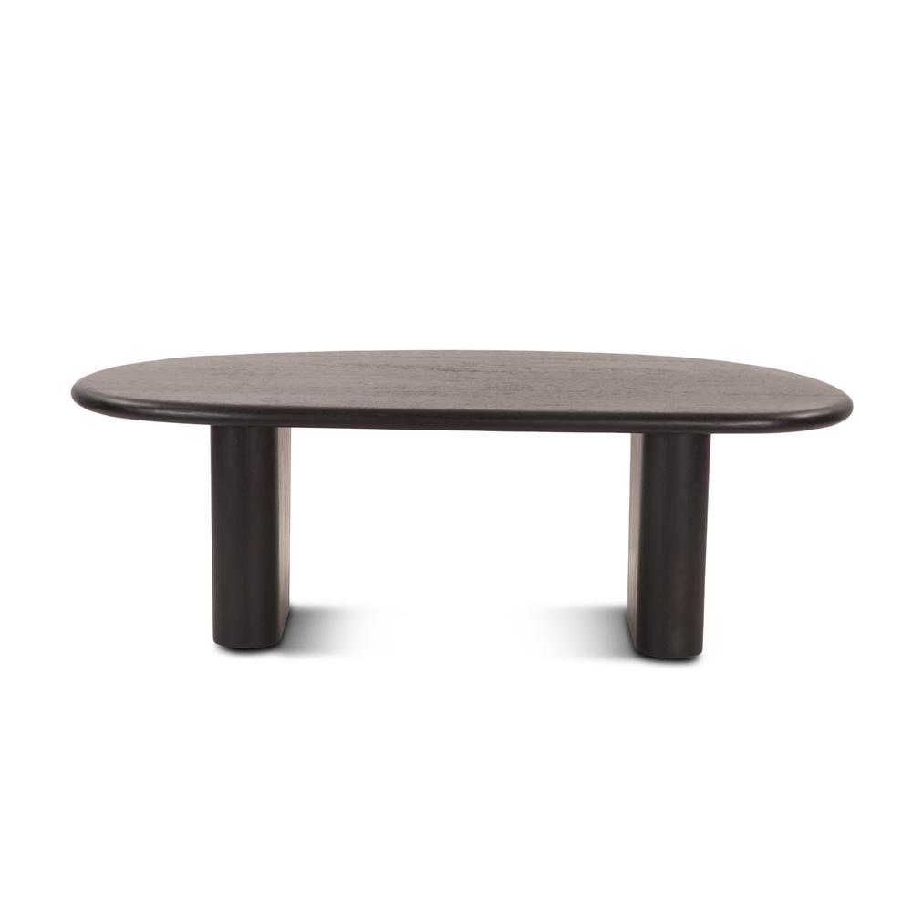 Oslo 54" Coffee Table in Black Mango Wood. Picture 6