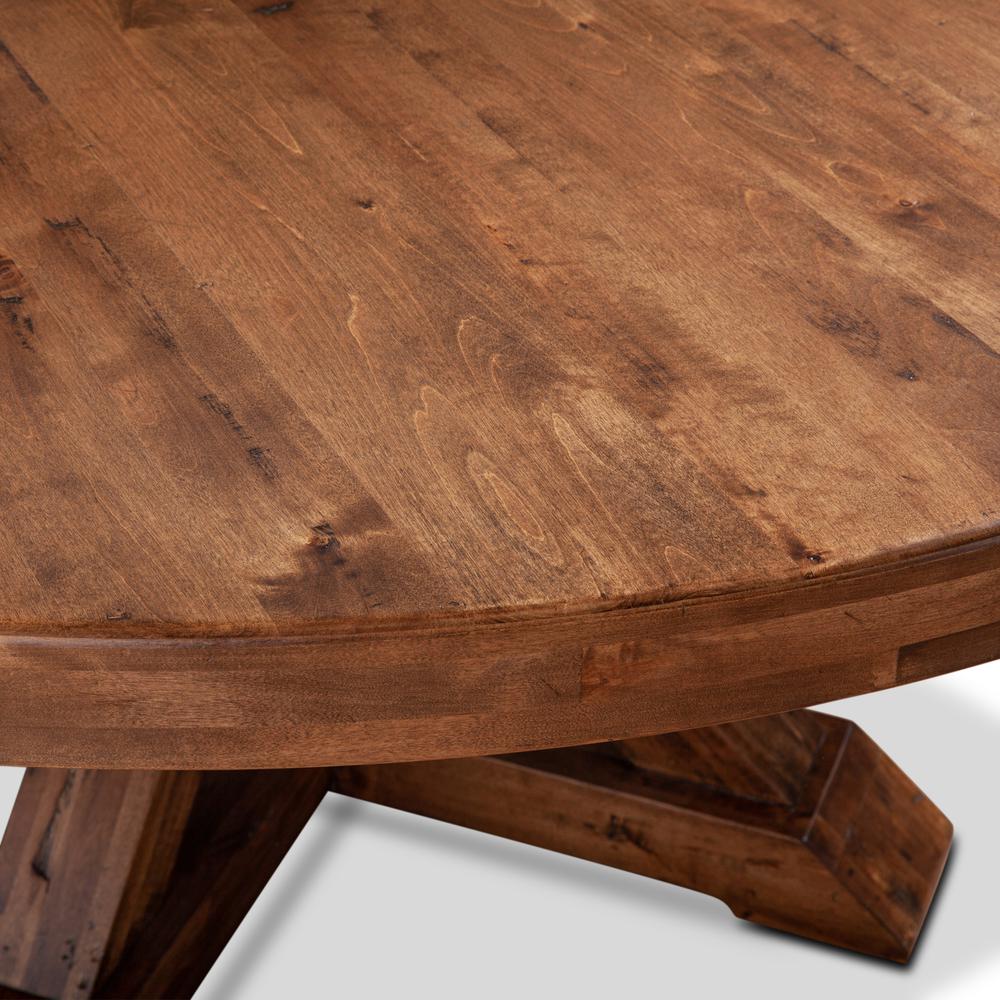 Sierra 60" Round Dining Table in Earth Finish. Picture 5