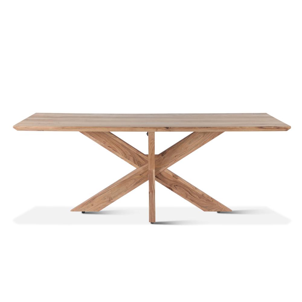 Stockholm Natural Acacia Wood Dining Table. Picture 4