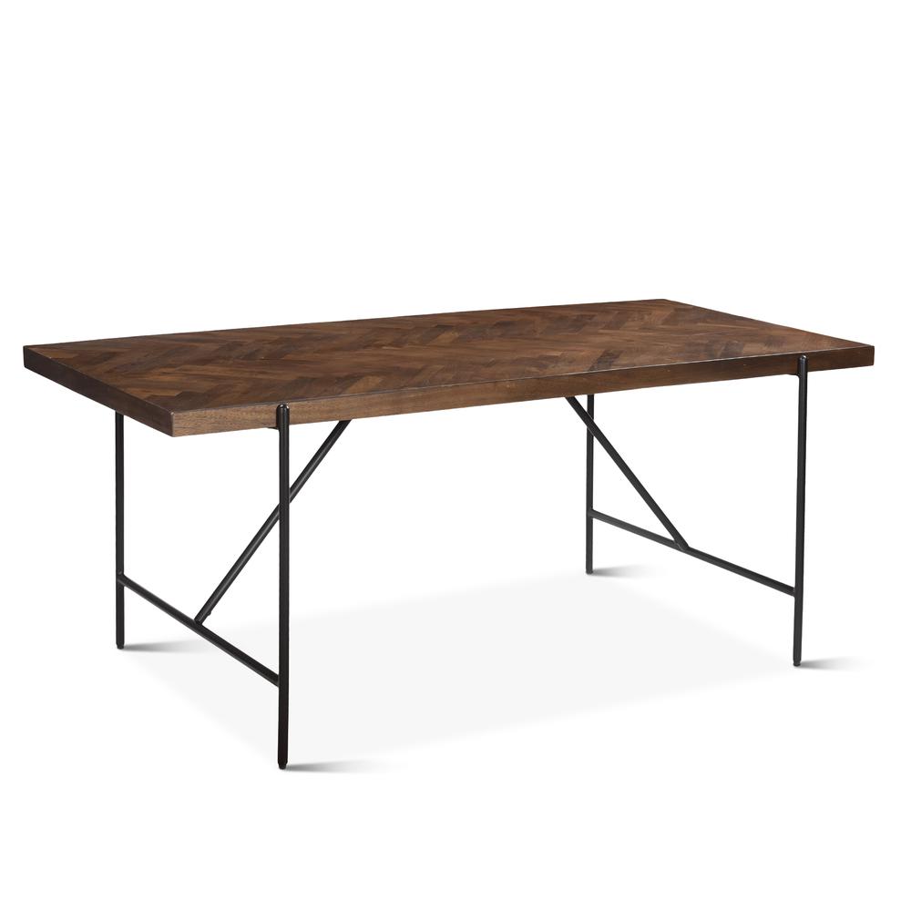 Allegro Dining Table in Mango Wood with Dark Brown Finish. Picture 4
