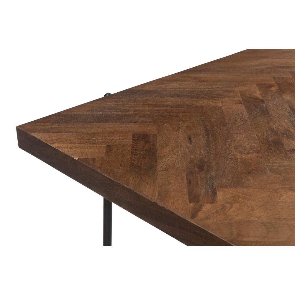 Allegro Dining Table in Mango Wood with Dark Brown Finish. Picture 6
