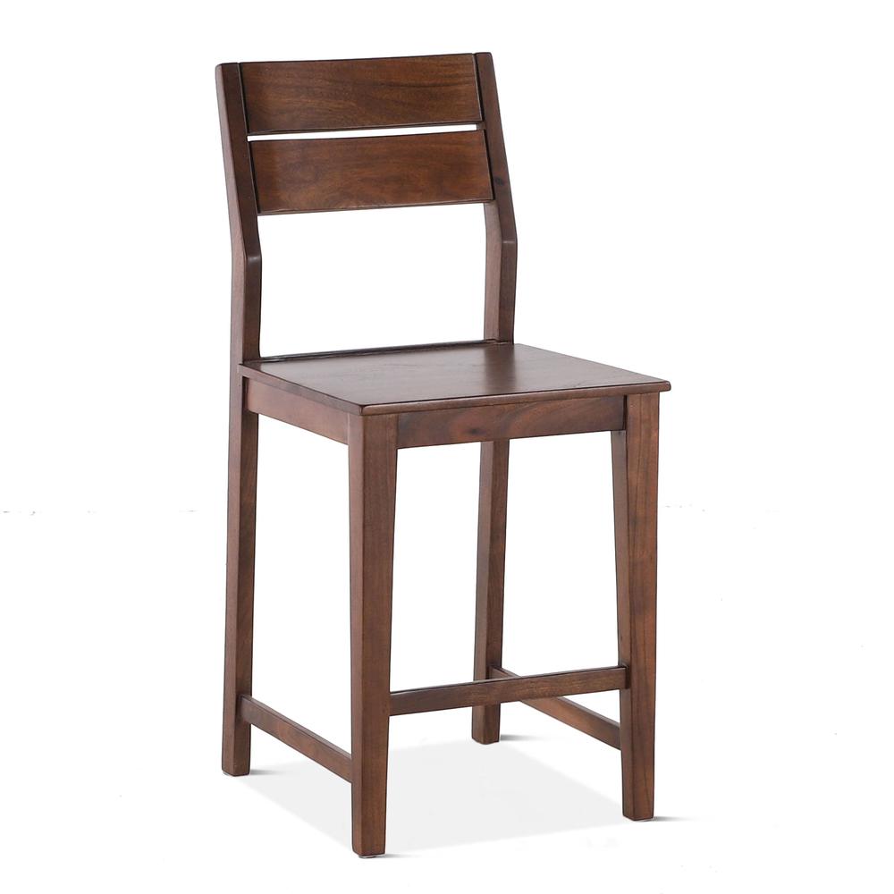 Mapai Acacia Wood Counter Chairs, Set of 2. Picture 4