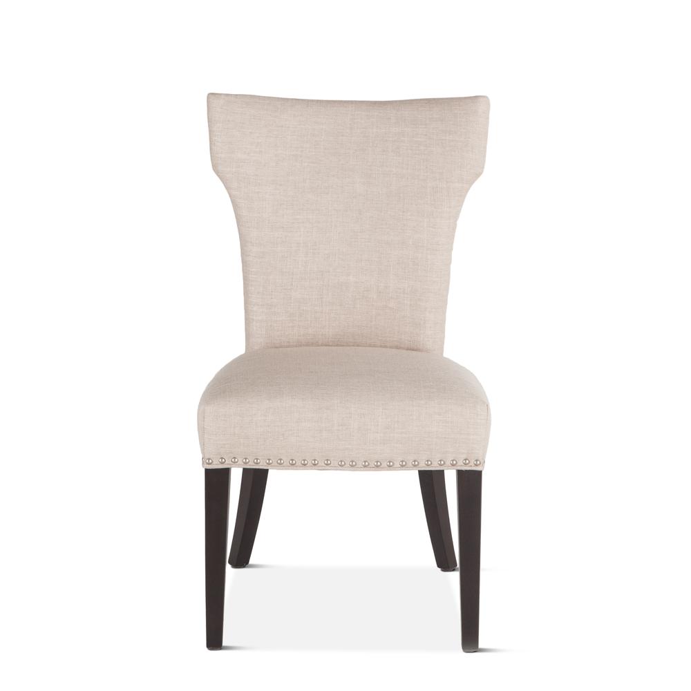 Quincy Beige Linen Dining Chairs, Set of 2. Picture 4