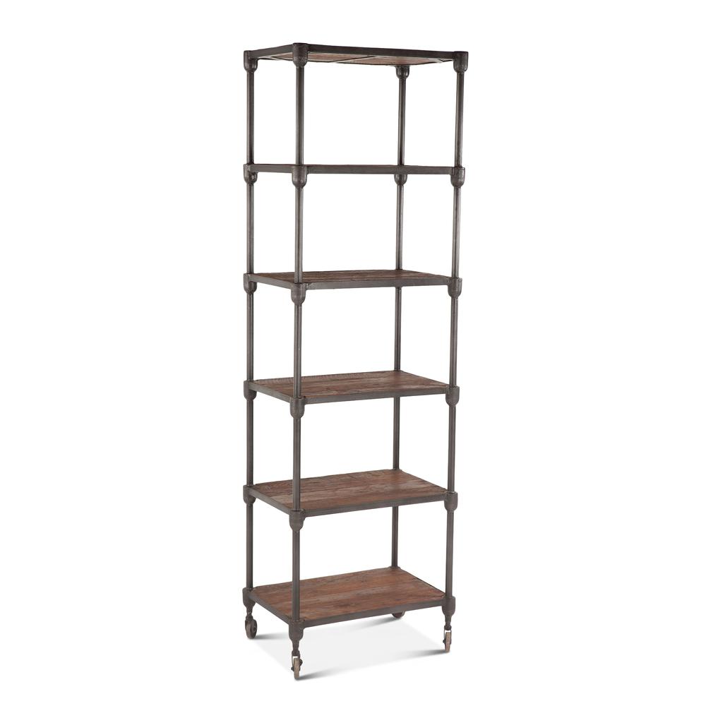 Paxton 25-Inch Wide Industrial Bookshelf. Picture 2