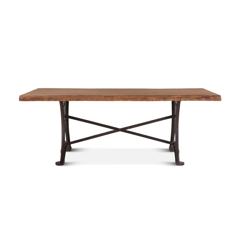Blayne 106-Inch Rectangle Live Edge Dining Table. Picture 4