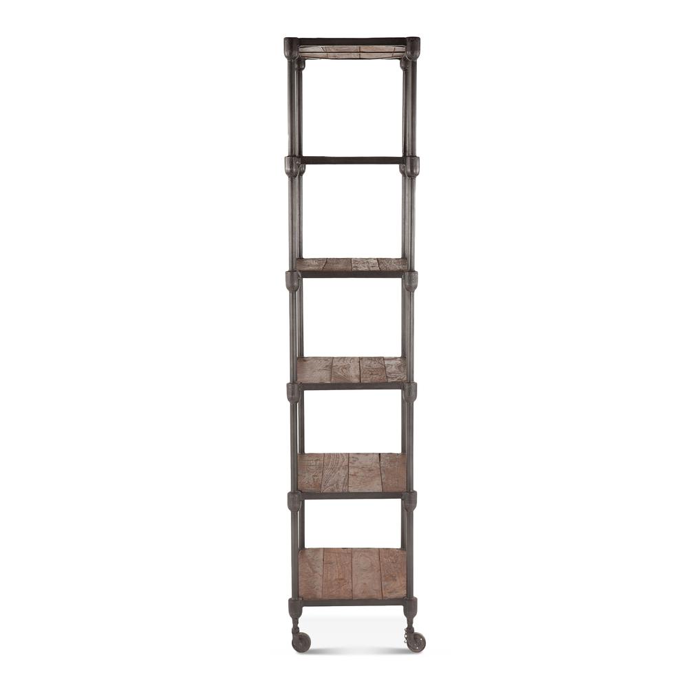 Paxton 25-Inch Wide Industrial Bookshelf. Picture 1
