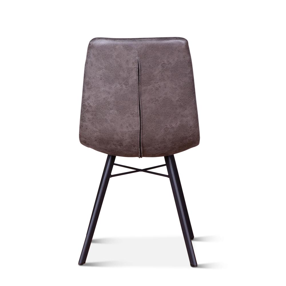 Hudson Mid Century Retro Dining Chair in Charcoal, 2pc. Picture 2