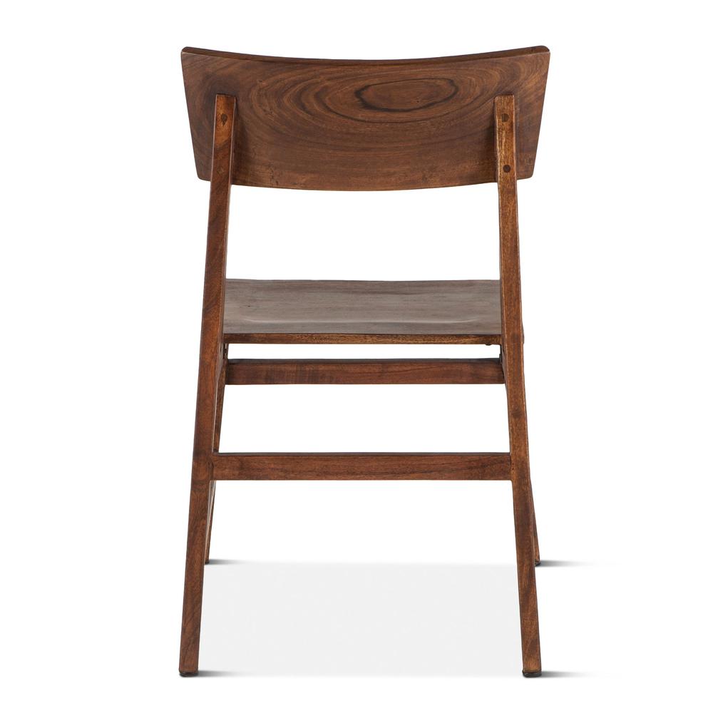 Nottingham Acacia Wood Walnut Dining Chairs, Set of 2. Picture 2