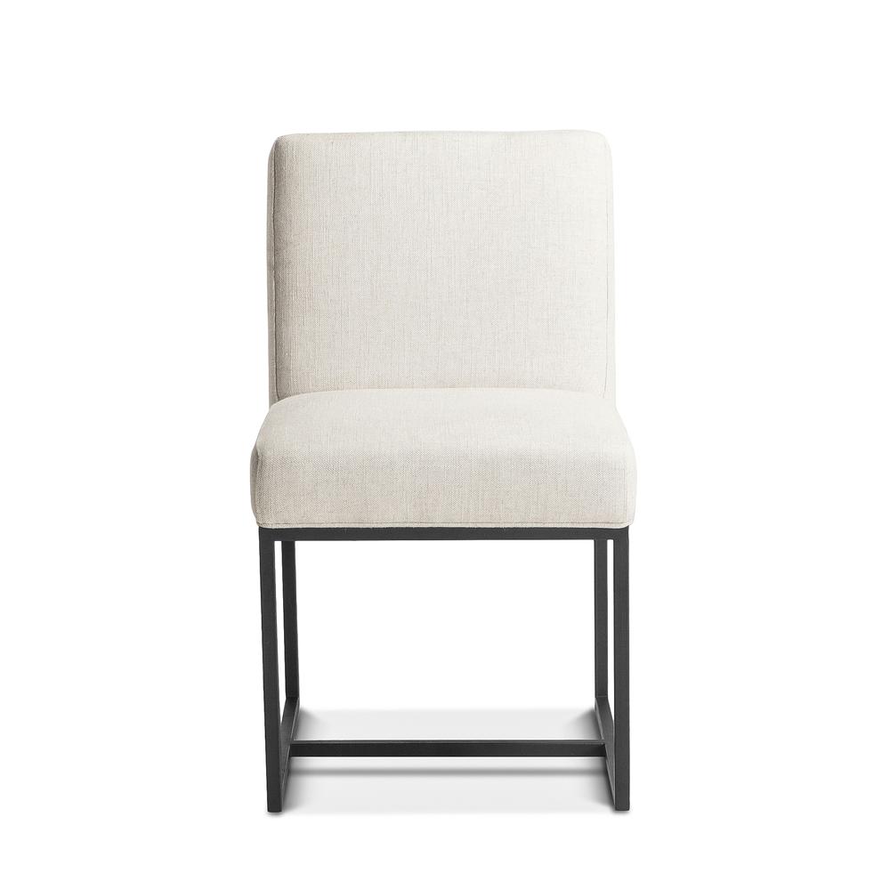 Rebel Off-White Linen Dining Chairs, Set of 2. Picture 2